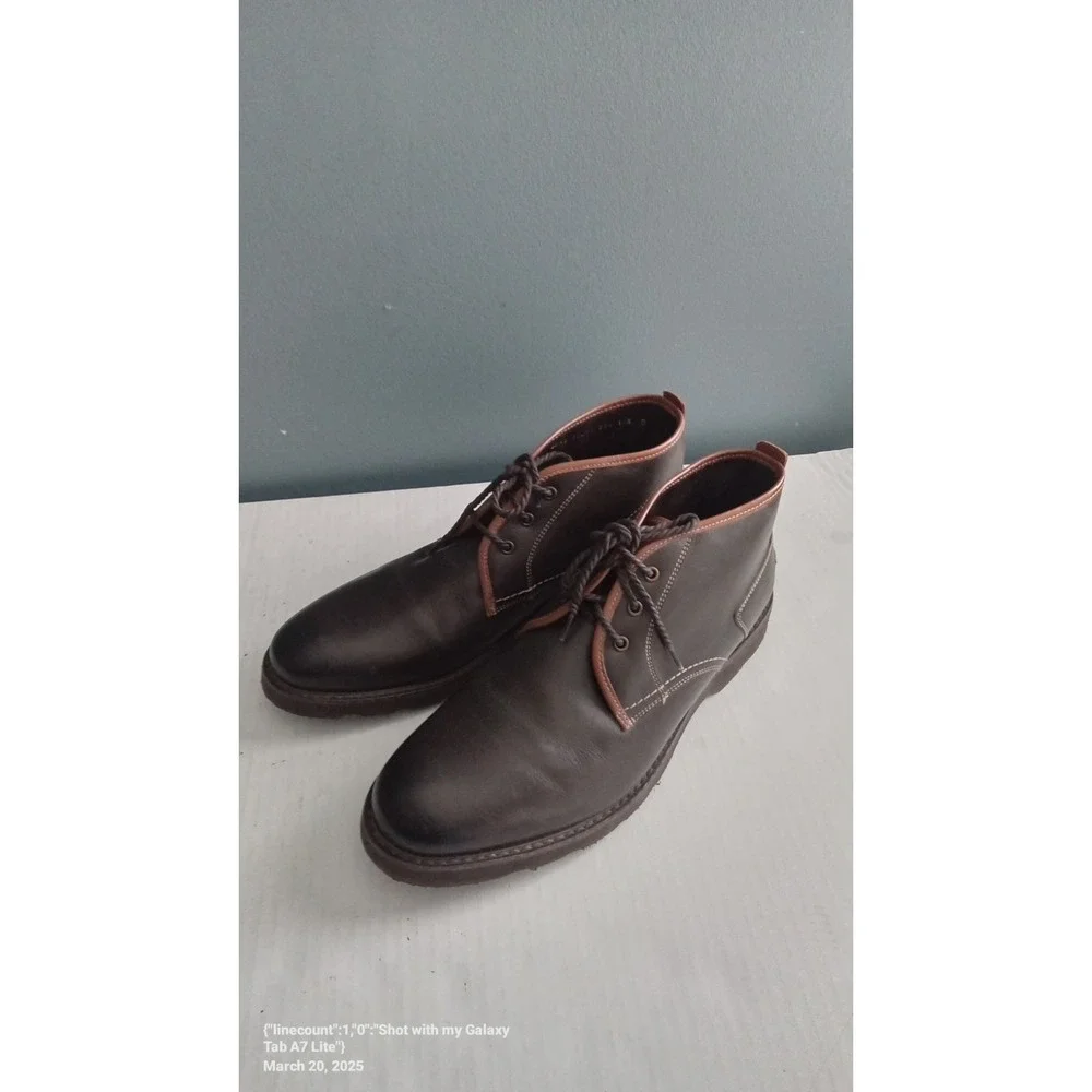 Leather Chukka Boots Ankle‎ Dress Casual Lace Up Brown Shoes
